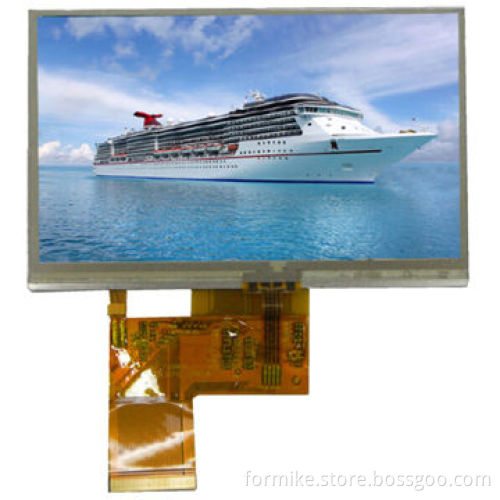 4.3-inch TFT LCD with 480 x 272 Pixels Resolution, Landscape Style